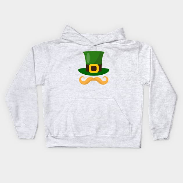 Lucky Irish Leprechaun 3 Kids Hoodie by Briansmith84